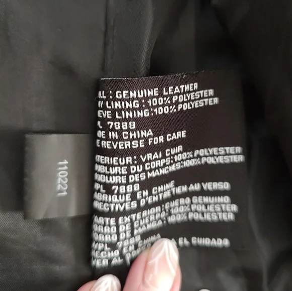 Michael Kors studded leather moto jacket S small EUC - Picture 5 of 8